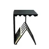 Entrega no mesmo dia: Mesa Lateral de Metal, Estante de Armazenamento em Forma de Linha, Armário de Cabeceira, Estante de Armazenamento, Armário Lateral de Chão, Mesa Pequena, Mesa Lateral de Sofá