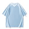 Camiseta de Manga Corta para Hombre 2025 Verano Nueva para Correr Cuello Redondo en V Top de Seda de Hielo Ropa de Fitness Bádminton Ropa Deportiva para Hombres