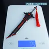 Shuo Jie Shen Juego Diluc Wolf's End Modelo de Arma de Aleación Llavero Colgante 21cm