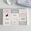 Tarjeta plegable original mini con forma de corazón, material de embalaje de tarjeta pequeña con forma de corazón, joyería de estrella, tarjeta de regalo, embalaje de tarjeta