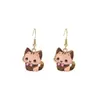Aretes Divertidos Transfronterizos de Gatito Lindo de Dibujos Animados Aretes Creativos Atmosféricos Aretes de Animales Japoneses y Coreanos Venta al por Mayor Europea y Americana