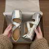 Zapatos Mary Jane Ballet de Punta Redonda Retro con Tira Cruzada de 4cm de Altura Interior 2026 Otoño/Invierno Nuevos Zapatos de Tacón Bajo Versátiles de Boca Baja
