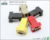 Suministro conector de computadora RJ45-VGA producto terminado, serie RJ45-DB9/11/12 cabeza hembra roja