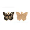 Colgante de aleación vintage con forma de cruz, mariposa, cuervo, esmalte, accesorios de joyería, llavero para manualidades, adorno para cadena de teléfono