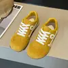 Sapatos versáteis bico redondo sapatos de treino alemães sapatos esportivos femininos mola pequena outono e primavera sapatos Agassi mostram os pés resistentes ao desgaste 2026 novo casual