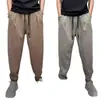 Pantalones Casuales de Verano Nuevos Ultra Delgados Transpirables Caídos 2026 Hombres de Moda Sueltos Plisados Harem Zanahoria