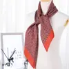 Estilo K Lenço Quadrado 90 Elegante Seda de Imitação Sarja Feminina Decorativo Lenço de Seda Feminino Toque de Seda DIY Lenço Fino de Seda