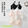 Tirante Fino Período de Desarrollo Sin Marca Transpirable Base Fija Pubertad Ropa Interior Cómodo Suave Sujetador para Niñas Modal