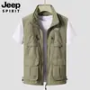 Chal Casual de Moda Novedad Primavera/Verano 2026 para Hombre, Corte Holgado, Talla Grande, Chaleco de Secado Rápido con Múltiples Bolsillos, Chaleco Casual para Hombre