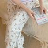 Comercio Exterior Corea del Sur Pantalones de Pijama Estampados de Mapache Lindo para Mujer Verano Nuevos Shorts Pantalones Casuales de Pierna Ancha Pantalones para Caminar en Casa