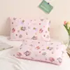 Funda de Cojín de Relleno para Niños, 100% Algodón, Diseño de Dibujos Animados, Cojín Individual, Venta al por Mayor de Fabricante, Algodón Puro, Extraíble y Lavable, Dormir de Lado