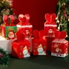 Caja de Manzana Navideña Dibujos Animados Caja de Empaque de Fruta de la Paz Nochebuena Empaque Navideño Caja de Regalo de Manzana al por Mayor