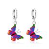 Venta Caliente de AliExpress Traje Color Joyería Collar Mariposa de Ensueño Estilo Ins Red Social Pendientes de Mariposa Joyería Transfronteriza