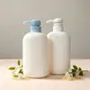 Botella de Plástico PE con Dispensador para Gel de Manos de 500 ml, Botella para Gel de Ducha y Champú, Botella de Artículos de Tocador de Hotel de Gama Alta