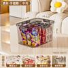 Caja de Almacenamiento Portátil Transparente Snacks Domésticos Libros Juguetes Cosméticos Caja de Almacenamiento Acrílica Caja Organizadora de Gran Capacidad