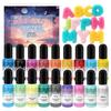 30 Cores Sólidas 10ml Resina Epóxi à Base de Óleo Corante Especial Ab/Uv Série de Cores Macaron Tonalizante