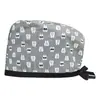 Salón de Belleza Gorro de Operación Masculino Corbata Quirófano Dental Gorro de Quimioterapia Cuidado Médico de Algodón Femenino Gorro de Enfermera Baotou