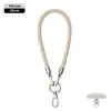Cordón de Teléfono Móvil de Gama Alta Correa Resistente de 6 mm para Cuello Cruzado Ajustable Exterior Anti-Pérdida Exquisita Cuerda Tejida para Muñeca