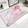 35Alfombra de Piso Estilo Minimalista Mármol Tierra de Diatomeas Temu para Baño del Hogar, Absorbente de Agua, Antideslizante, Secado Rápido, Fácil de Mantener, Felpudo