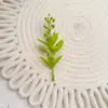 Plantas Aquáticas Artificiais e Acessórios Verdes, Acessórios de Folhas de Plantas Falsas, Materiais DIY para Paisagismo, Decoração de Broche de Eucalipto de Três Galhos