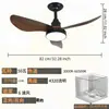 Luz de Ventilador, Luz de Ventilador de Teto, Destacável, Estilo Luxo Leve, Adequado para Estudo, Sala de Estar, Sala de Jantar, Uso Doméstico, Estilo Europeu e Americano, Estilo Nórdico