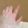 Anillo de Diamante de Color Gradiente Rosa-Verde para Primavera y Verano, Estilo Chica Dulce, Diseño de Nicho, Suave y Lujoso, Sensación de Alta Gama, Anillo