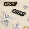 Parche bordado con logotipo, parche bordado con una estrella de cinco puntas brillante y un toque de amor, accesorios de ropa, accesorios de bricolaje, pegatinas de tela muy populares en Corea del Sur.