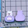 Poodles Brillantes Juegan Animales de Dibujos Animados Conejo de Pan Oso Capibara Panda Pasador Hebilla de Zapato Ropa DIY Accesorios de Resina