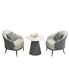 Set sencillo y elegante de sofá individual y mesa de centro, adecuado para áreas de descanso, recepciones de hotel, oficinas de ventas y salas de reuniones