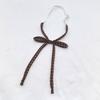 Cuello de cuerda sin corbata de lunares para mujer, lazo en el cuello, cinta de flor de lunares, lindo, estilo estudiante, JK, versátil, moda juvenil