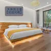 Renovación Completa y Cambio de Color de los Muebles de la Habitación Estándar en el Hotel Meisu: Cama, Gabinete de Té, Barra para Armario, Mesa de Café de Tablero Artificial