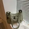 Nueva Bolsa Cuadrada Pequeña de Nailon Color Macaron Impermeable Ligera Bolsa de Lona Casual Versátil de Hombro Cruzada Bolsa para Teléfono Móvil