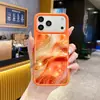 Estilo Oceánico de Verano Arena Movediza Rosa Mariposa Funda para iPhone 18 Pro Max Silicona Líquida Tacto Amigable con la Piel A Prueba de Golpes