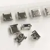 Placa de inserción de 7.2 patas para micrófono, interfaz hembra de 5P niquelada, zócalo MicroUSB de borde rizado, todo Cobre