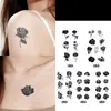 Pegatinas de Tatuaje de Flor de Jugo de Hierbas Transfronterizas, Tatuajes Falsos de Flor de Brazo y Pecho Impermeables de Larga Duración, Anti-Rayaduras, Realistas, No Reflectantes