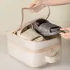 Empaque de zapatos bolsa de almacenamiento de zapatos bolsa transparente a prueba de polvo a prueba de moho se puede colgar maleta bolsa de zapatos a prueba de moho a prueba de polvo