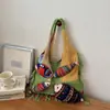 Bolso de tendencia de moda transfronterizo para mujer, nuevo estilo perezoso, casual, para el trabajo, tejido, de un solo hombro, bolso tote versátil