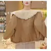 Chaqueta de algodón de invierno engrosada con forro polar para niñas 2026 nueva parka infantil elegante abrigo engrosado para niñas chaqueta de algodón