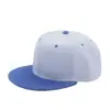 Sombreros Planos de Hip-Hop Europeo y Americano con Bloques de Color y Bordado de Logo Personalizado, Sombreros de Street Dance, Gorras de Béisbol Planas de Hip-Hop de Color Sólido con Bordado