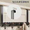 Colgador detrás de la puerta perchero de puerta montado en puerta estante colgante elevado gancho para ropa sin perforación perchero para puerta de dormitorio parte trasera de la puerta estante de almacenamiento de ropa