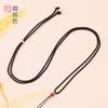 Cordón de ágata natural tejido a mano Ágata cristal cera de abeja rojo sur collar cuerda venta al por mayor pareja cuerda de collar delgada