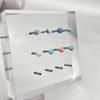 Aleación de titanio ASTMF136, Ópalo Aurora, color caramelo, gelatina de ópalo, pendientes para uñas de lengua, piercings para uñas de labios, joyería