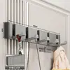Perchero de pared estilo crema personalizado, no requiere taladro, para entrada de dormitorio y pasillo