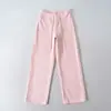 Atacado de Roupas Femininas Transfronteiriças Calças Retas Largas e Soltas com Forro de Fleece, Calças Soltas de Comprimento Total, Calças Casuais Retas Estilo Europeu e Americano