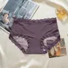 Calcinhas Sexy de Renda com Tela Semitransparente para Mulheres, Forro 100% Algodão, Respiráveis e Confortáveis, Cintura Média, que Moldam o Quadril, Cuecas Femininas Sem Costura