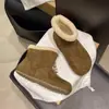 Zapatos de Algodón Pequeños de Papa Botas de Nieve para Mujer Estilo Nuevo 2026 Forrados de Piel Engrosados Feos Lindos Botines Cortos Tallas Grandes Cabeza Grande Otoño Invierno