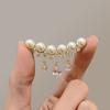 Broche Simples da Moda Coreana, Pinos com Franjas de Pérolas Tendência, Acessórios Personalizados para Blazer com Cristal Imitação, Corsage Elegante