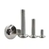 Tornillo de acero inoxidable 304 cabeza plana grande de hexágono interior cabeza de paraguas cabeza semiredonda tornillo para máquina cabeza de hongo tornillo para máquina M3M8