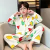 2026 Pijama Nuevo para Niños Primavera y Otoño Manga Larga Algodón Nube Niños Bebé Verano Dibujos Animados Conjunto de Ropa para Casa