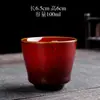 Xícara de Chá Individual de Cerâmica com Acabamento Esmaltado de Forno Vintage, Tigela de Chá Pessoal, Xícara de Degustação, Taça Pequena para Vinho, Xícara para Uso Doméstico para Receber Convidados